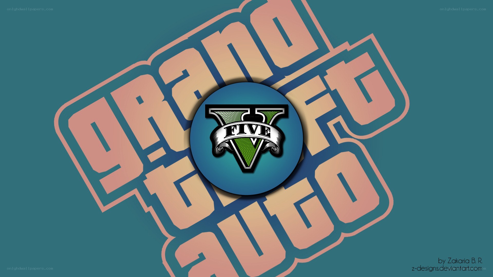 Grand Theft Auto V logo art