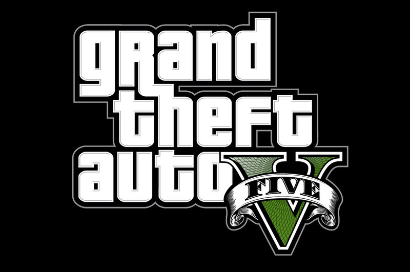Grand Theft Auto V Logo — Black