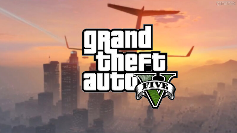 Grand Theft Auto V Logo — Orange