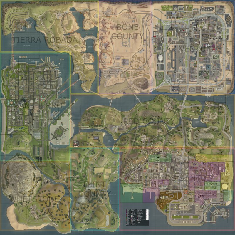 Grand Theft Auto V map