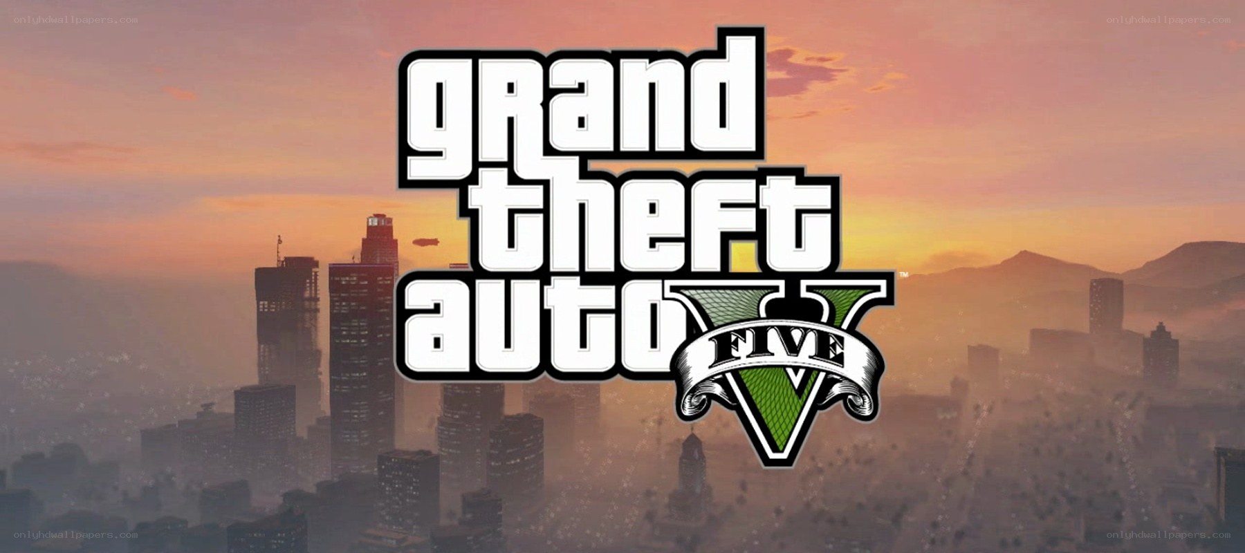 Grand Theft Auto V title screen