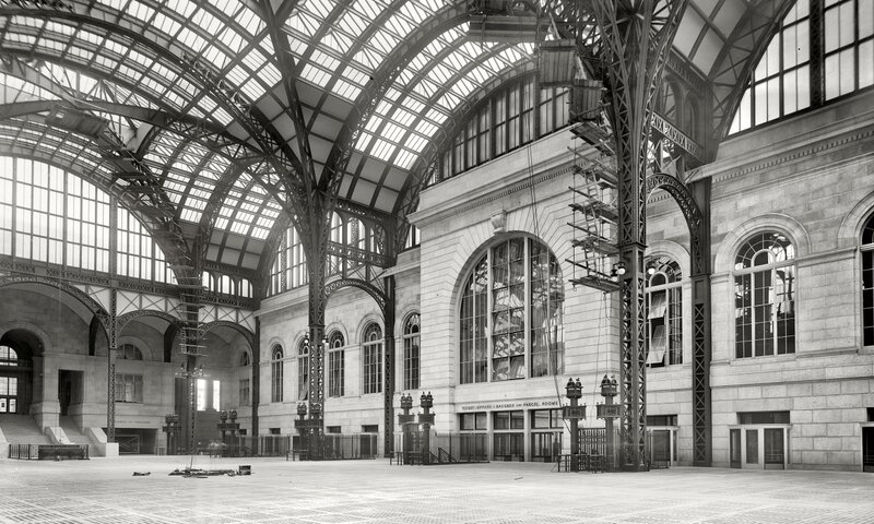Grand train station hall