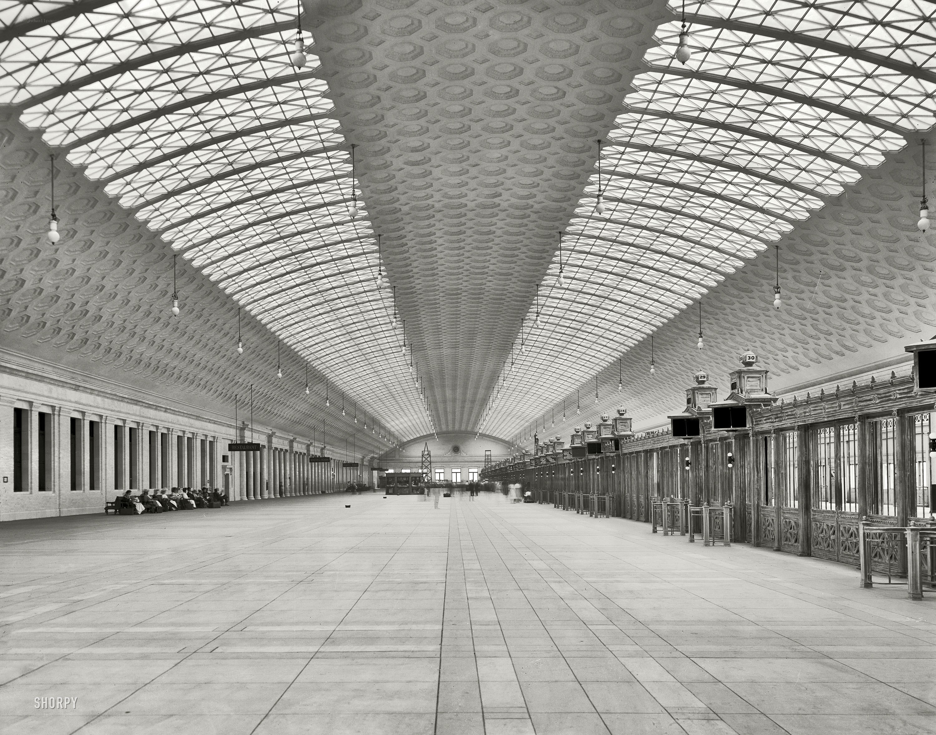 Grand train station hall