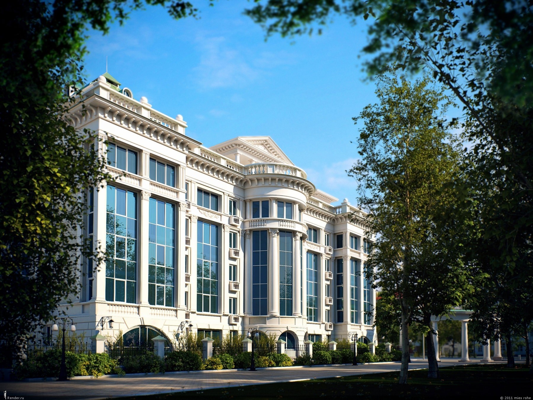 grand white building with columns