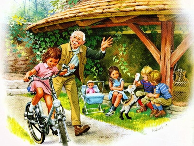 Grandfather with Children
