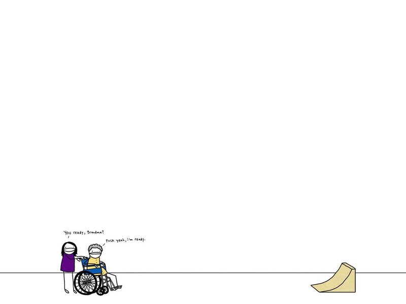 grandma in wheelchair