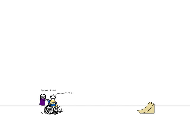 Grandmother in Wheelchair