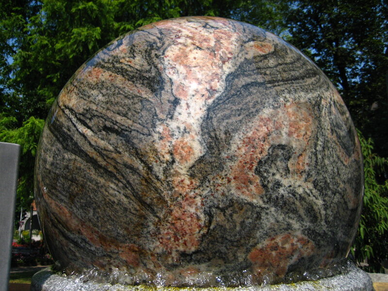 granite sphere sculpture