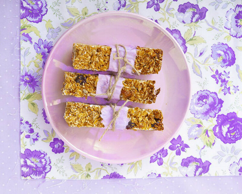 Granola Bars on Plate