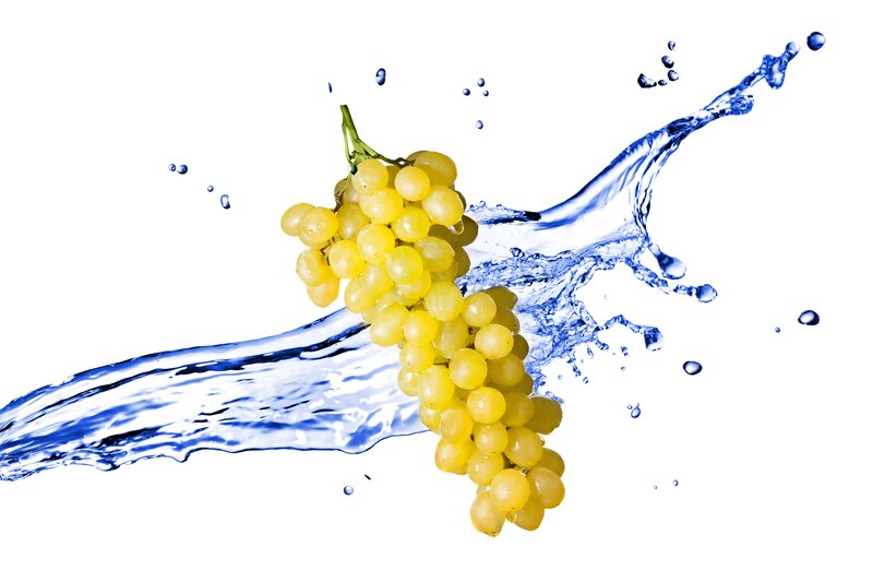 Grape Cluster in Water