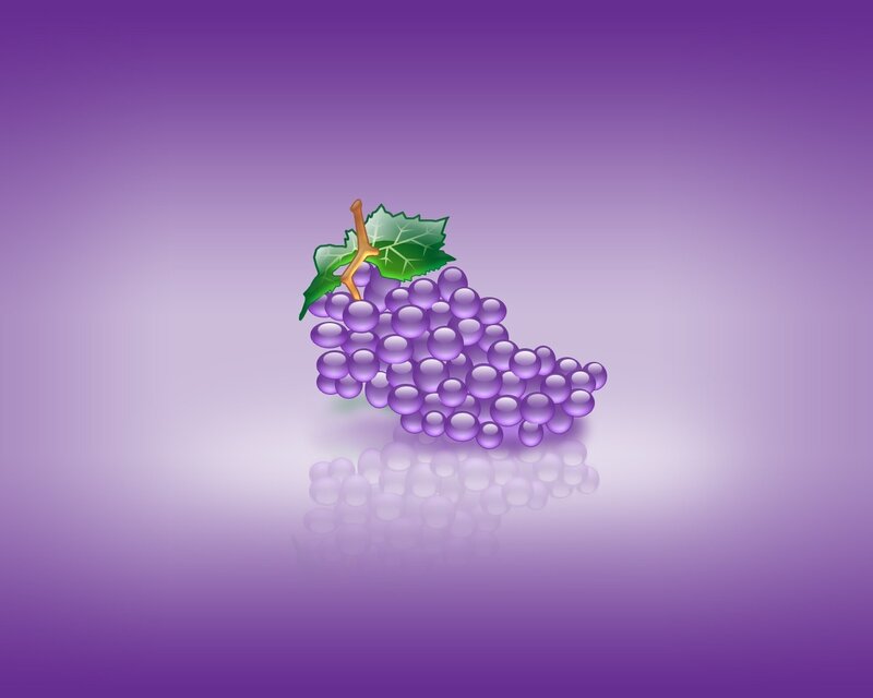 grape cluster with leaf