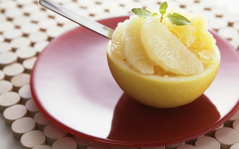 Grapefruit Dessert in Rind