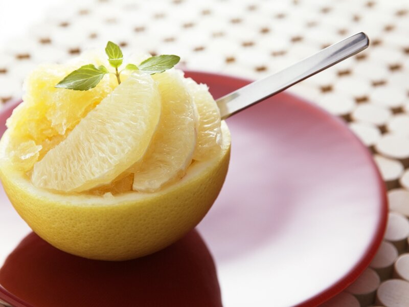 Grapefruit Dessert — Yellow, Fresh, Photograph