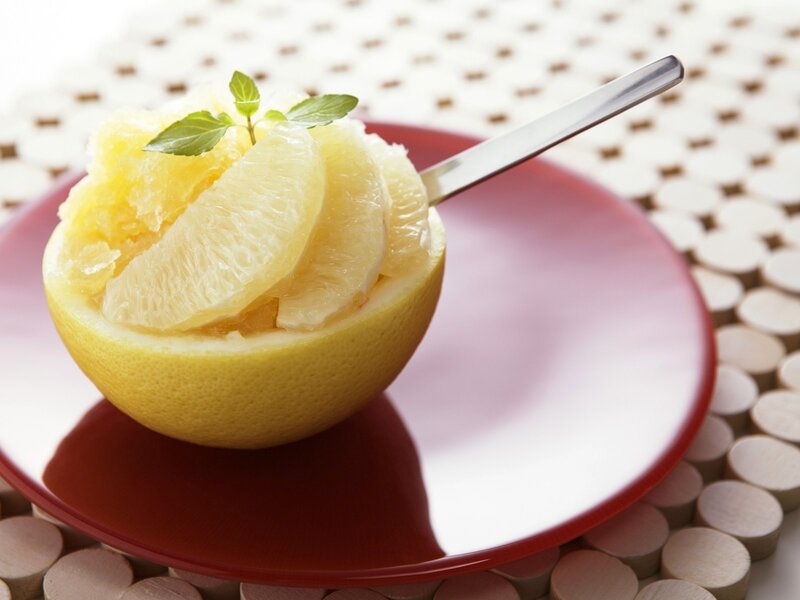 Grapefruit Dessert — Yellow, Fresh