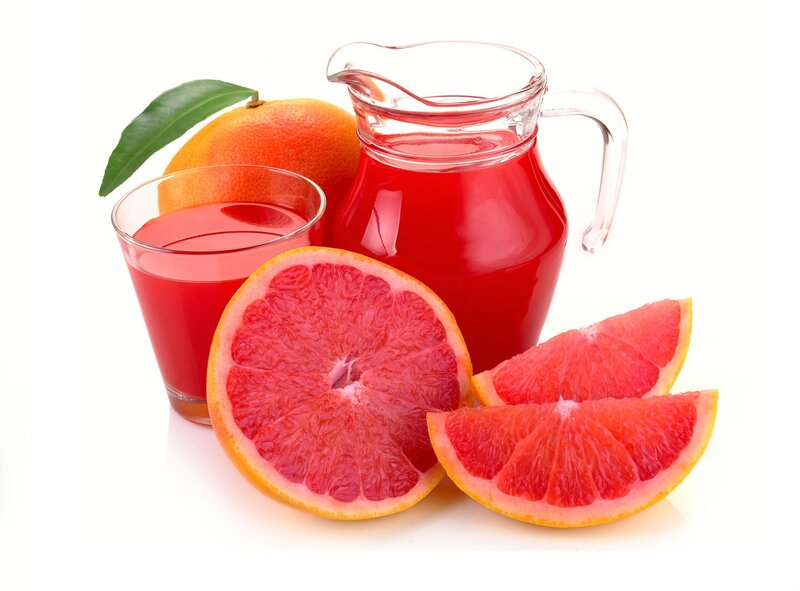 Grapefruit Juice and Fruit — Red