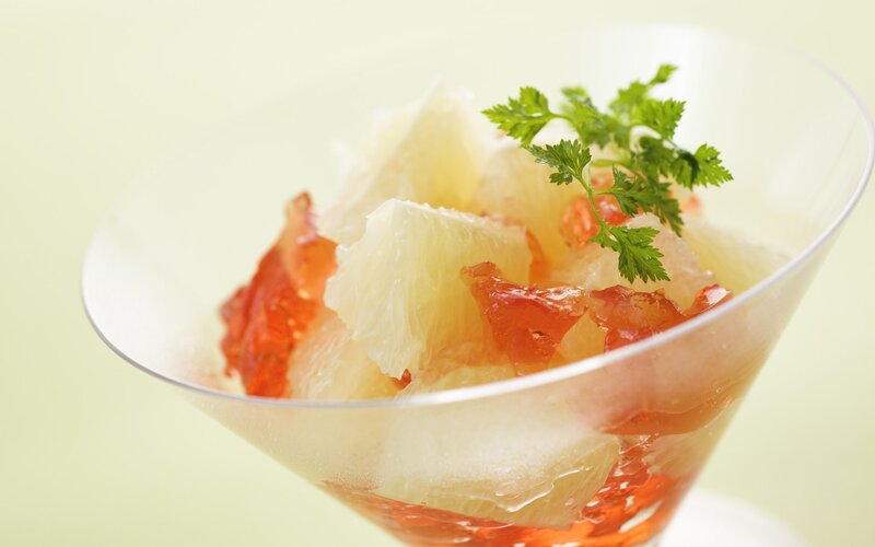 Grapefruit Salad in Glass