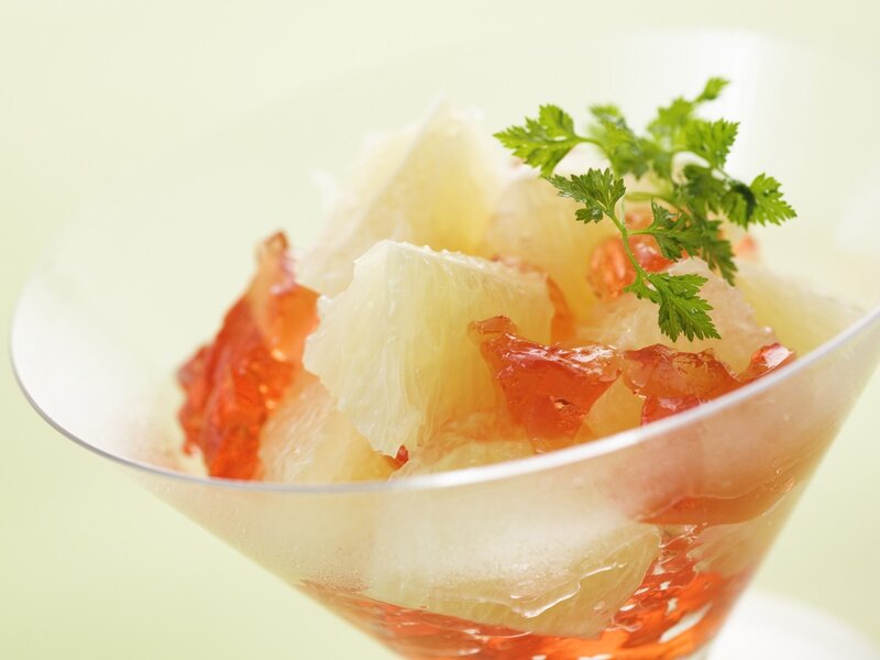 grapefruit salad with parsley