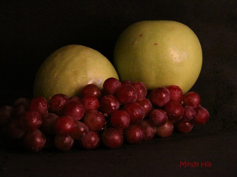 grapes and apples still life