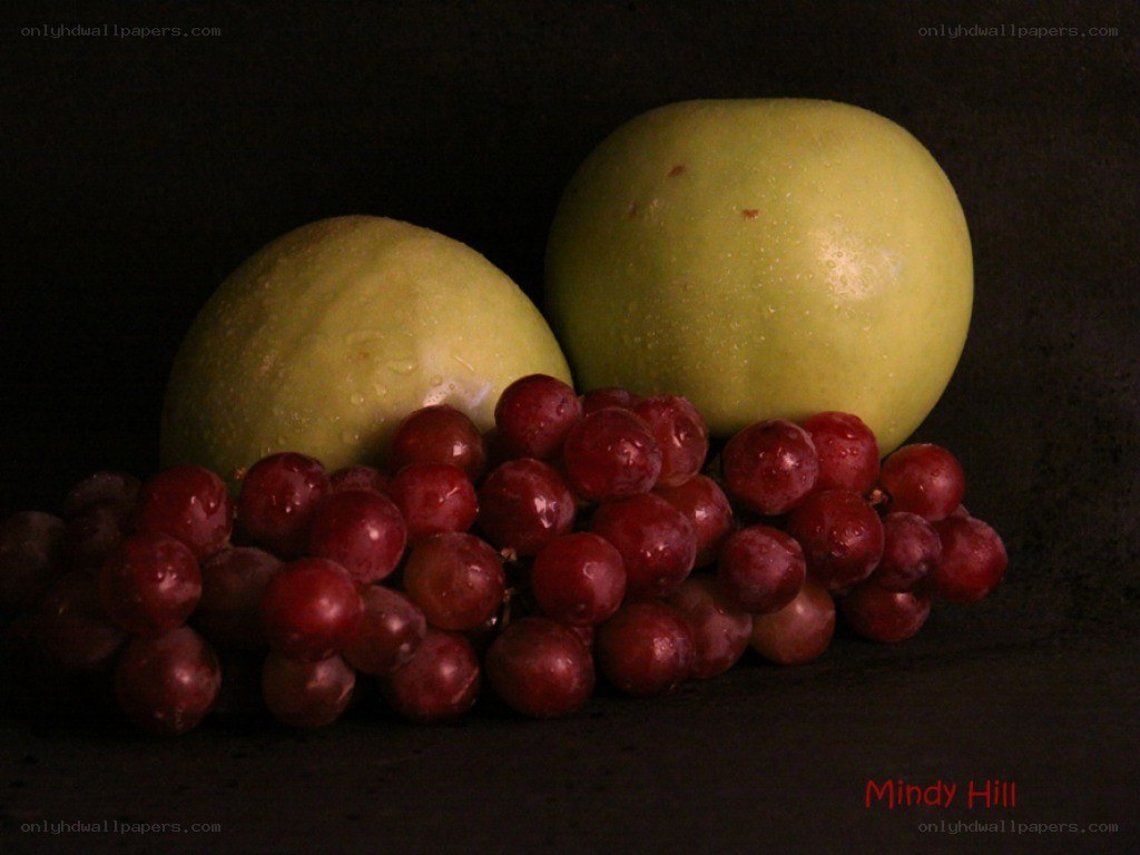 grapes and apples still life