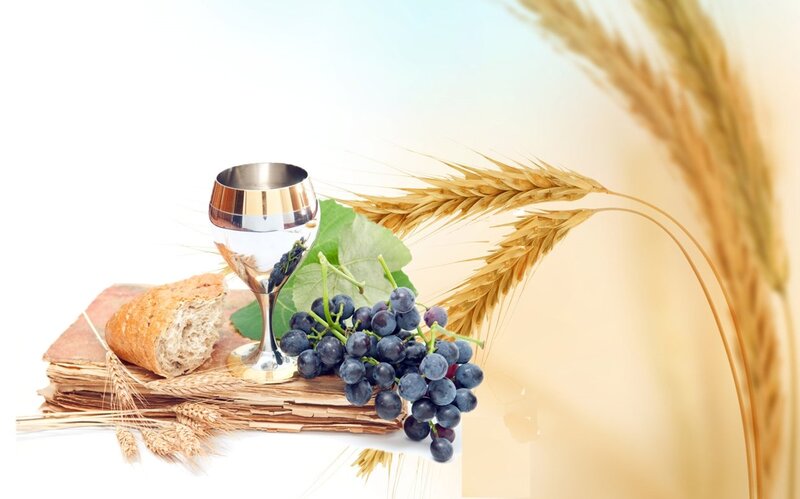 Grapes and Bread on Book