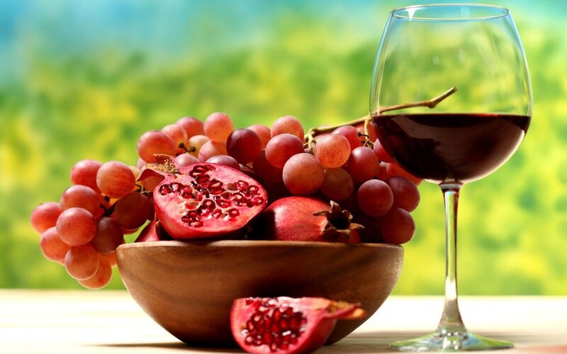 Grapes and Pomegranates