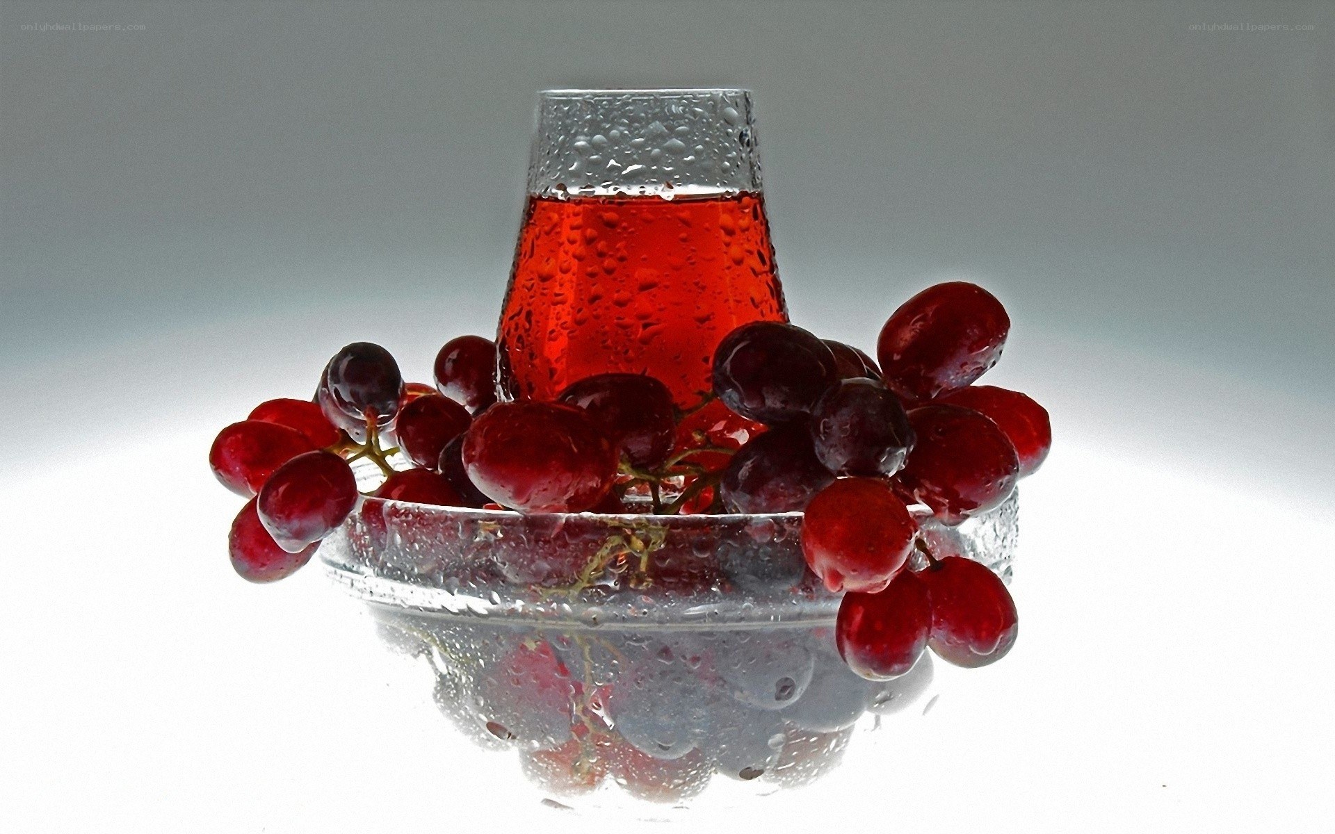 grapes and red drink