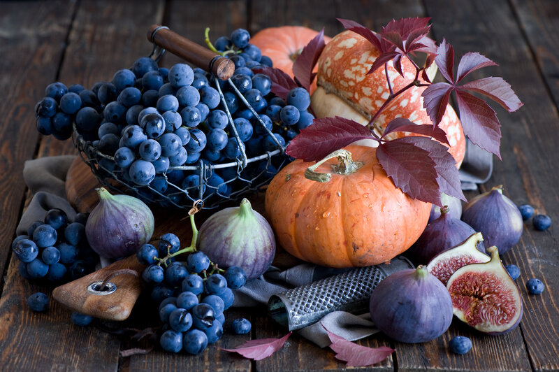 Grapes Figs Pumpkins