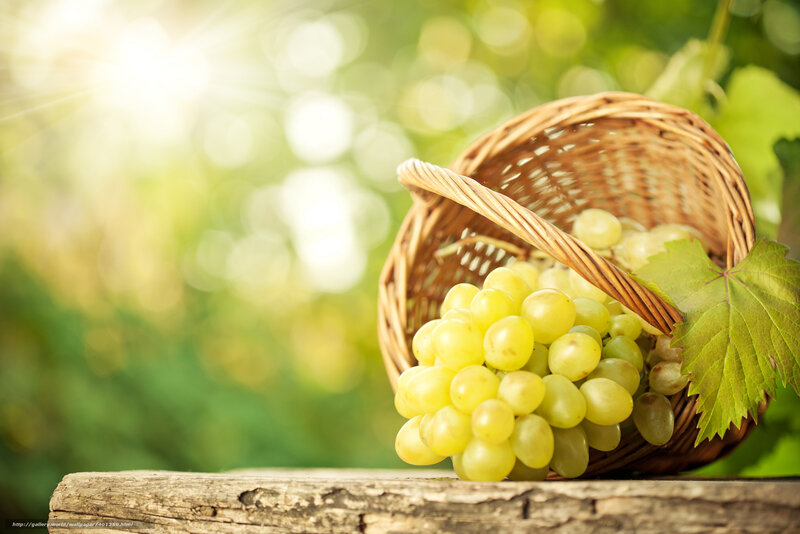 grapes in a basket