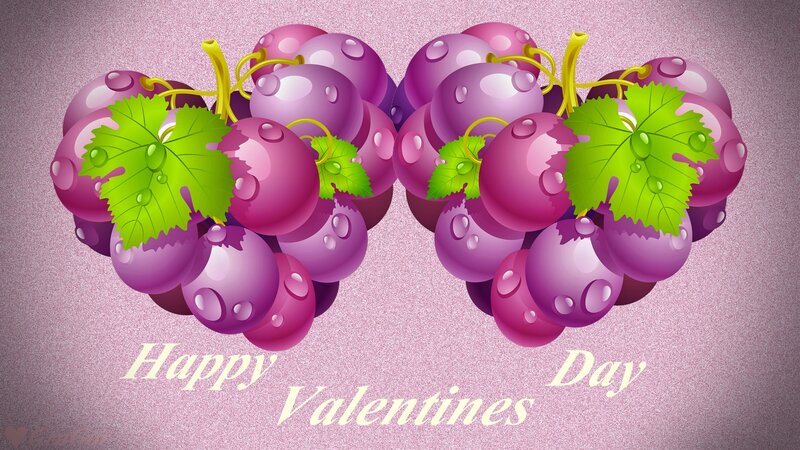 Grapes in Heart Shape