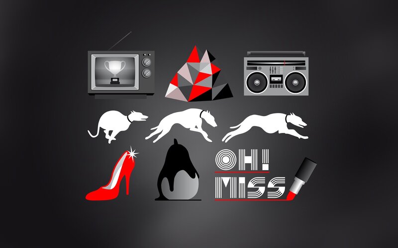 graphic design with icons