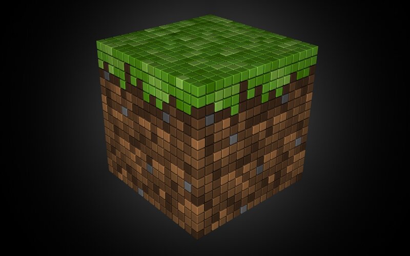 Grass Block Cube