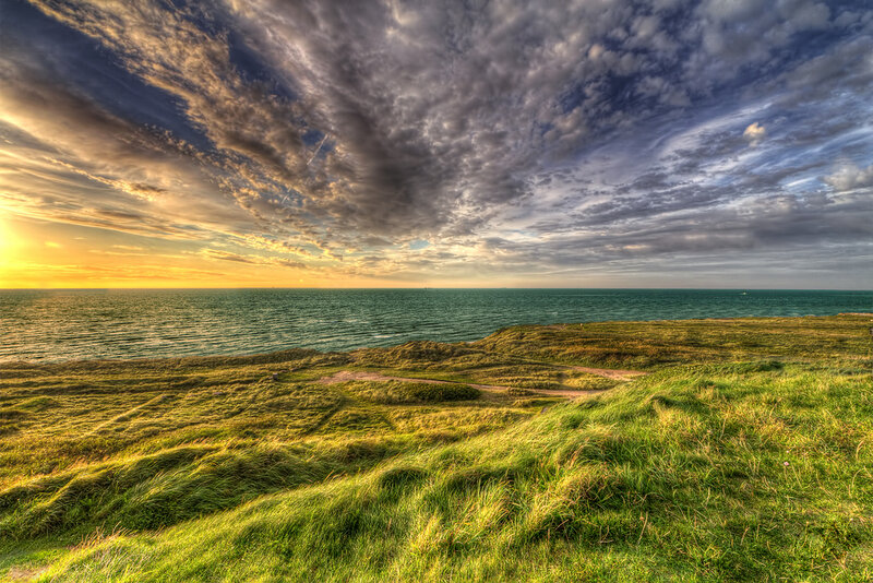 Grass-covered Cliff