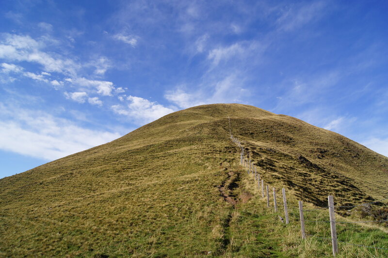 Grass-covered Hill — Blue
