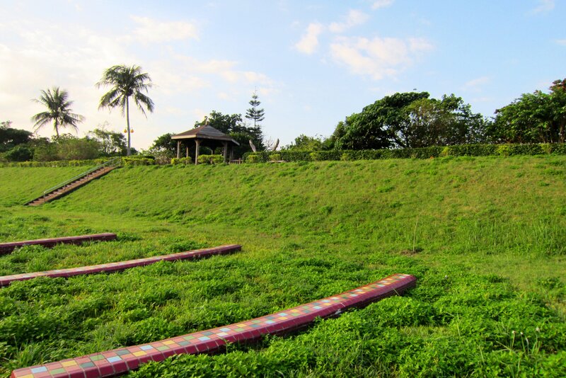 Grass-covered Hill with Gazebo