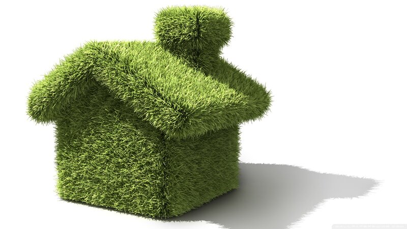 grass house sculpture