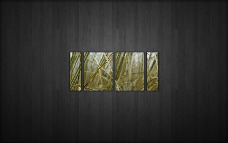 Grass panel art