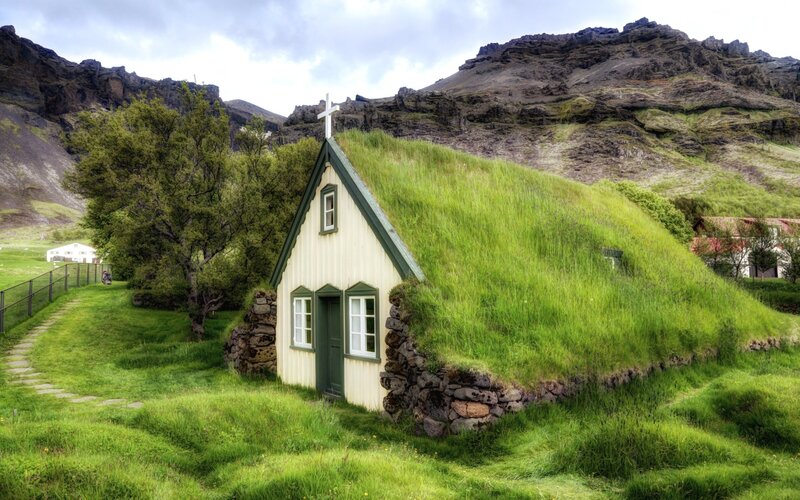 Grass-roofed Chapel