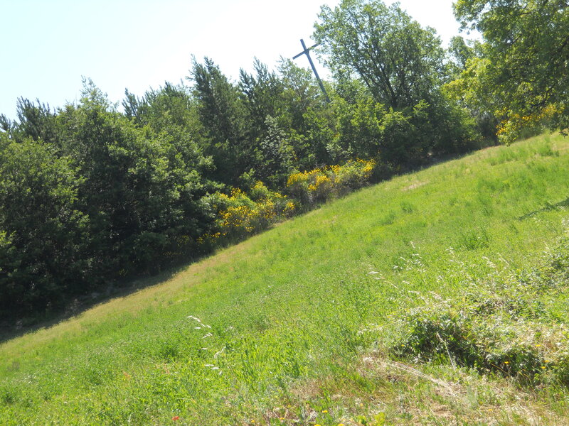 Grass Slope with Cross