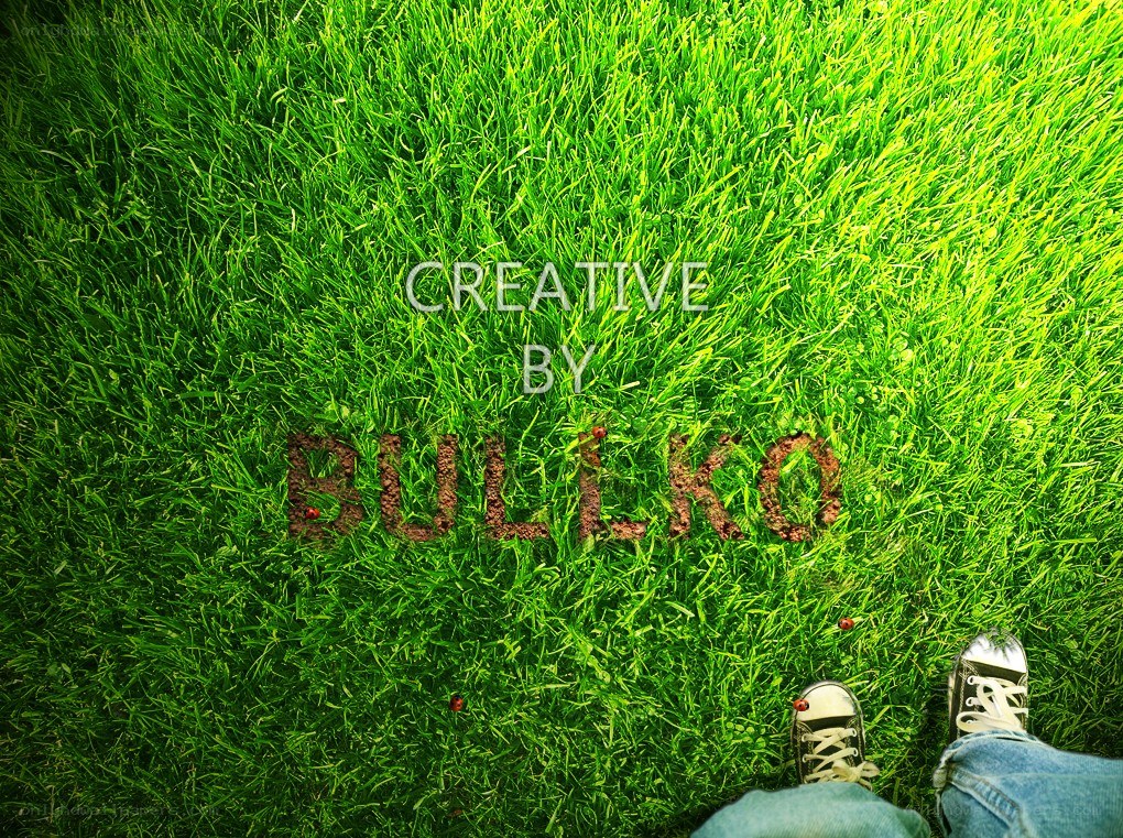 grass with text and feet