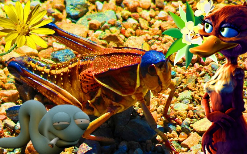 Grasshopper with Animated Characters