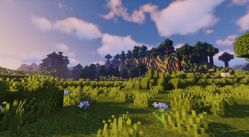 Grassland with Trees — Green
