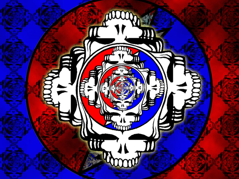 Grateful Dead skull mandala