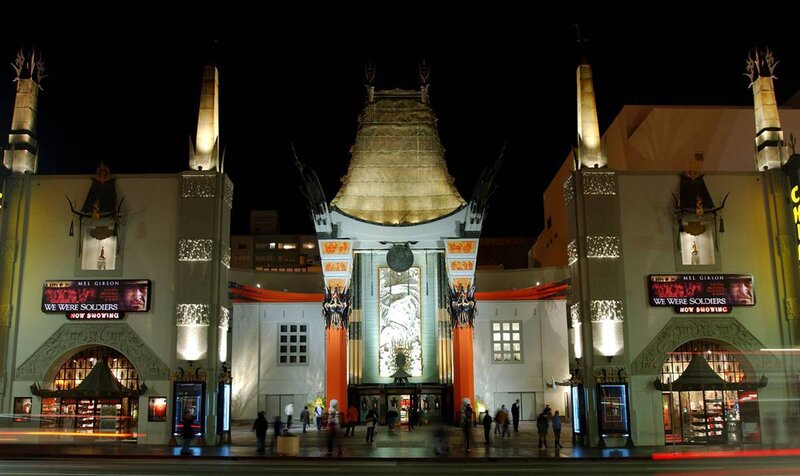 Grauman's Chinese Theatre at night