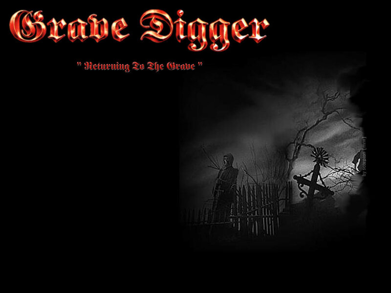 Grave Digger in Cemetery