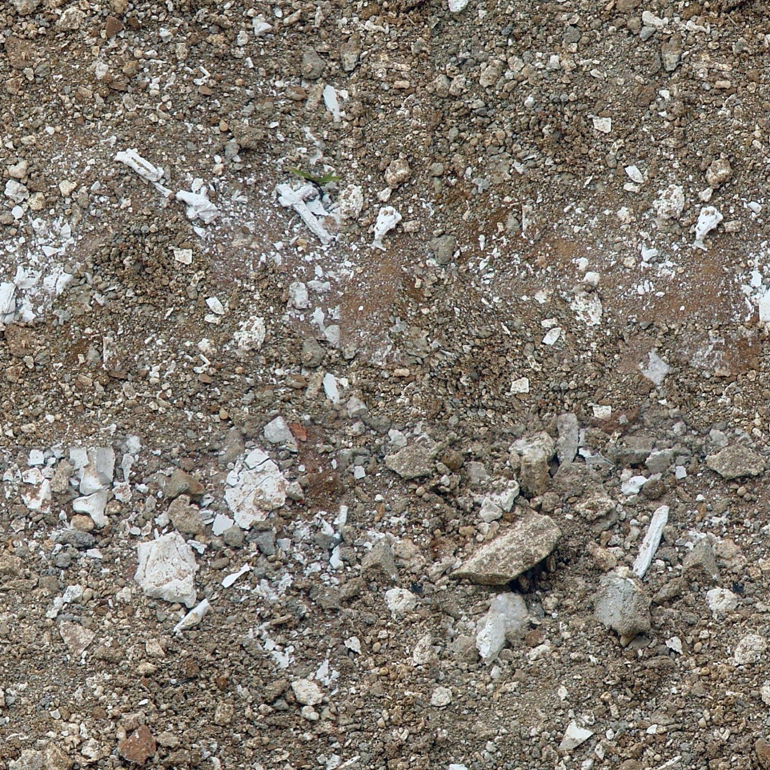 gravel and crushed stone surface