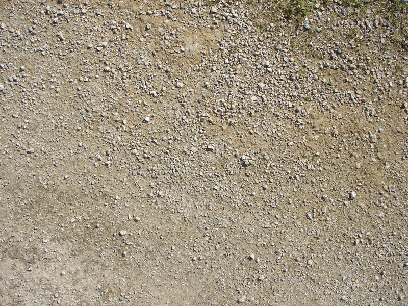 gravel and dirt ground surface
