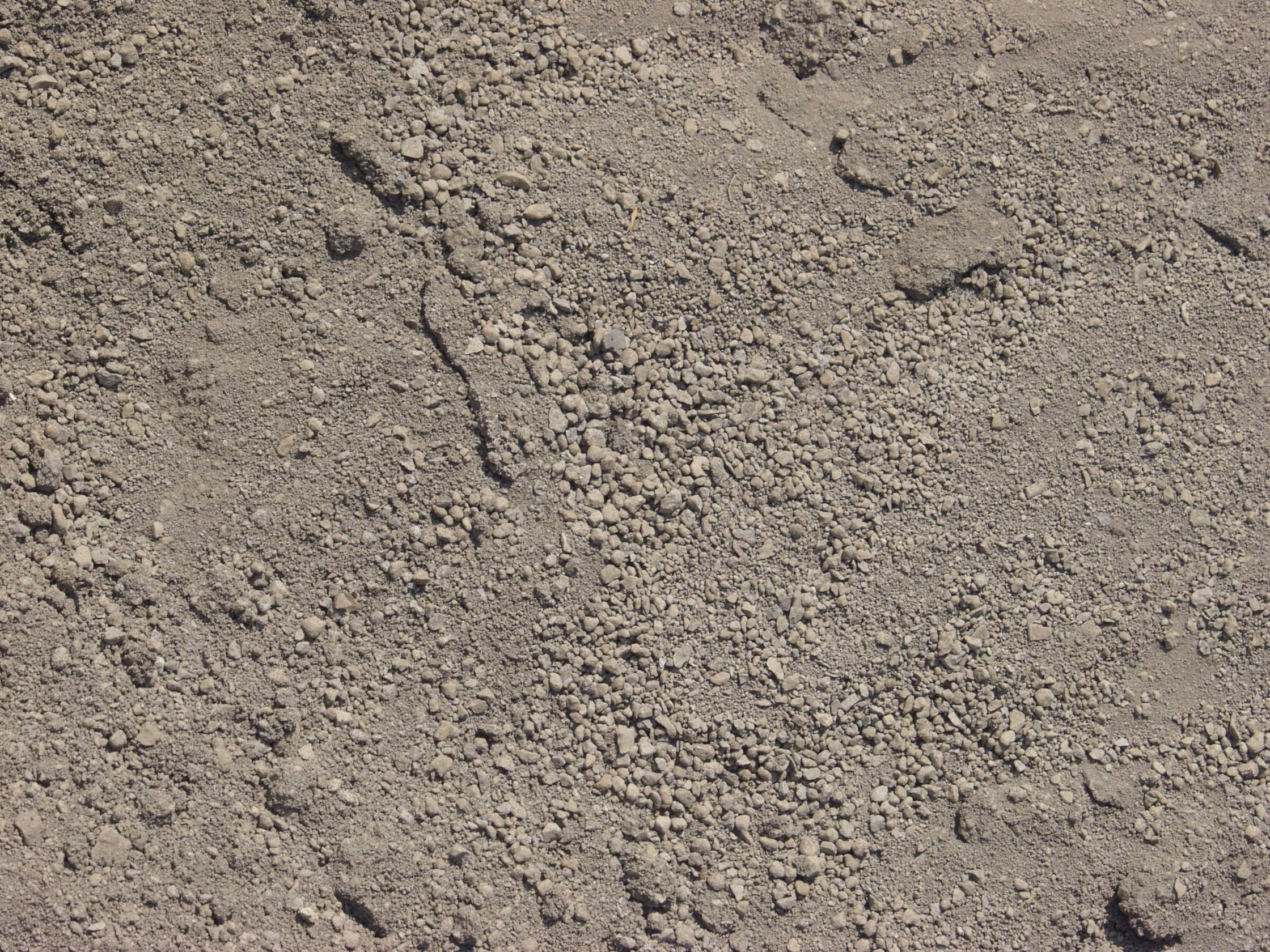 gravel and dirt surface