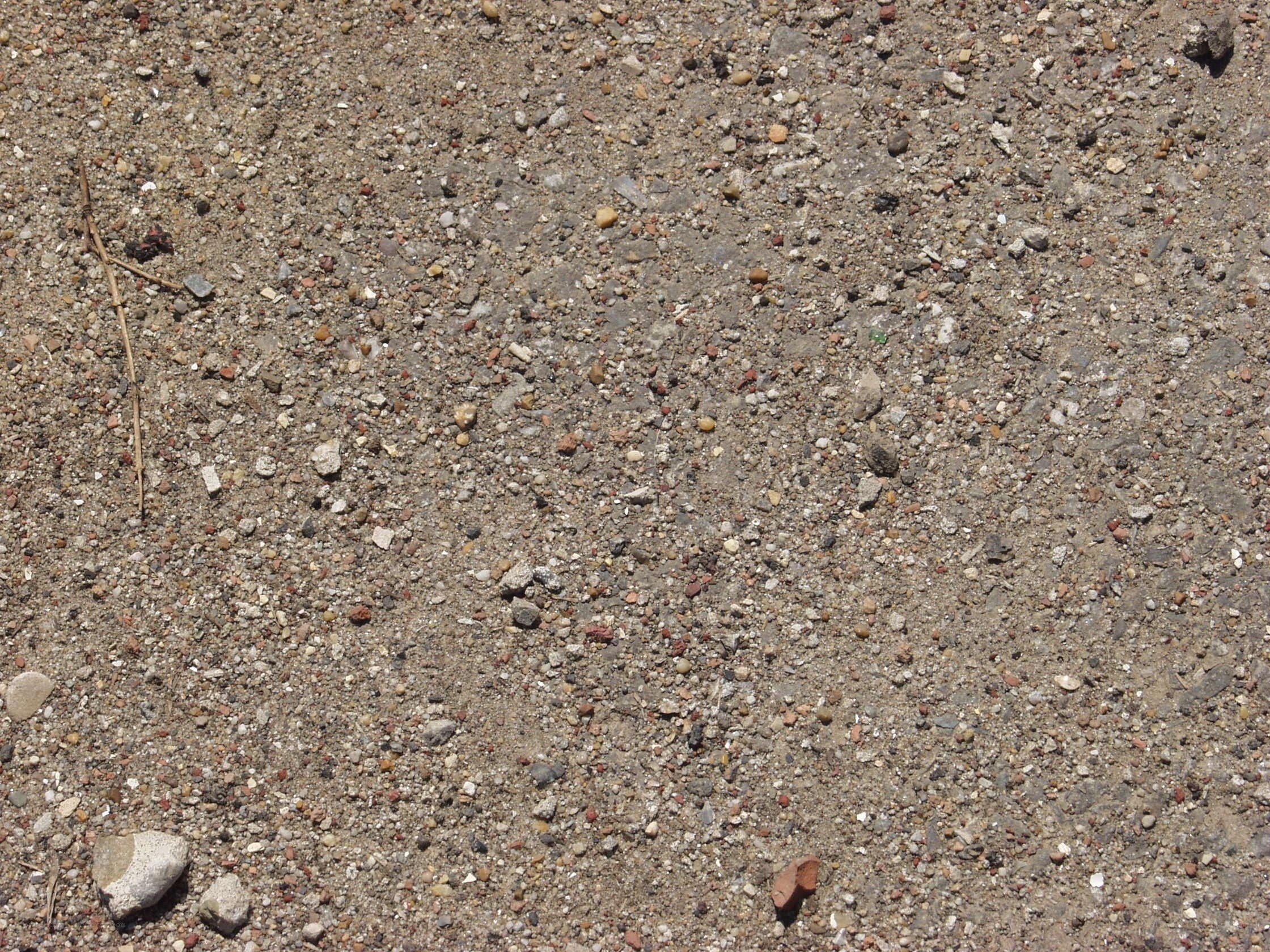 gravel and sand surface