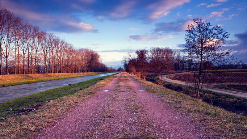 Gravel Path Beside Canal