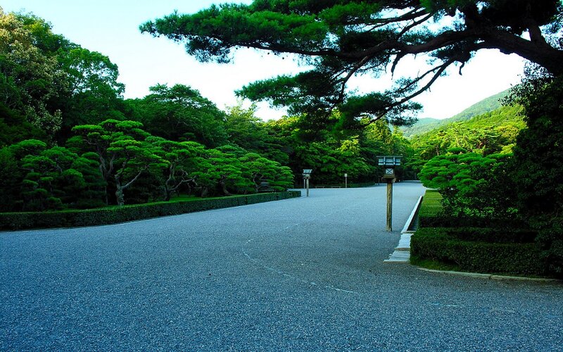 gravel path in a Japanese garden